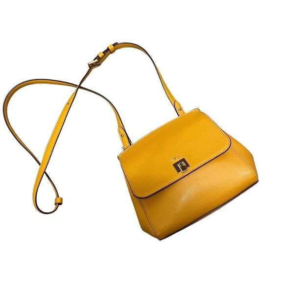 Lauren by Ralph Lauren Whitby Crossbody Bag Mustard Leather